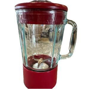Cuisinart Smart Power Duet Processor/Blender Glass Pitcher & Blade BFP-703 Red